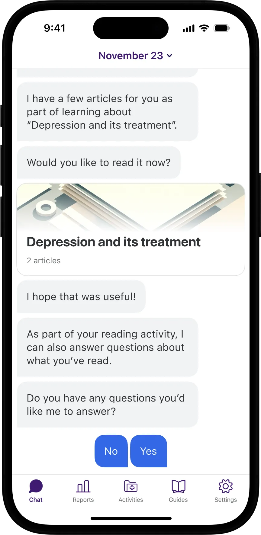 In session 12, we explored the value and usability of AI-powered information features for depression and colorectal cancer screening.