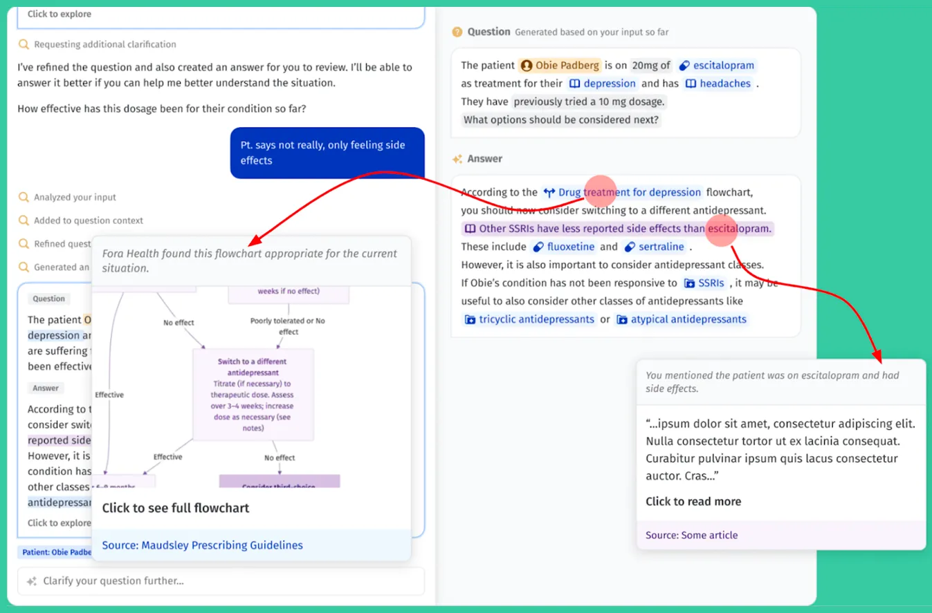 Kanban board organising user insights